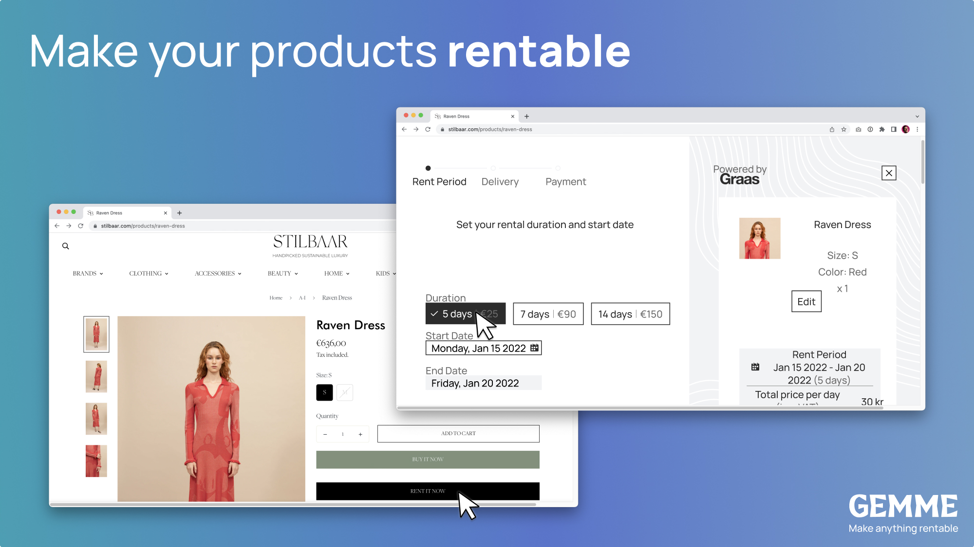 Screenshot of Gemme Collective (shut down)